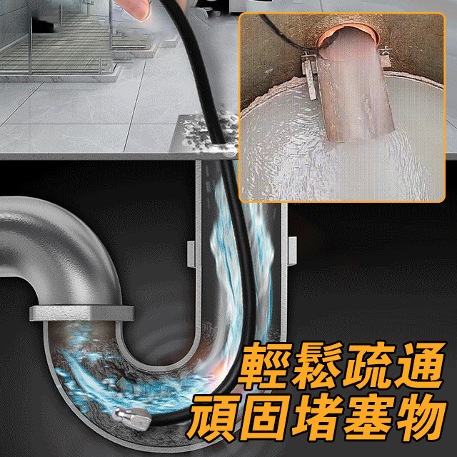 拯救各種水管堵塞!6+1水管頭,安裝在高壓水管上,旋轉前進,穿過堵塞物並將其排除,一邊清潔一邊排通,一舉兩得!順暢不堵塞,輕鬆搞定任何堵塞 拯救各種水管堵塞!6+1水管頭,安裝在高壓水管上,旋轉前進,穿過堵塞物並將其排除,一邊清潔一邊排通,一舉兩得!順暢不堵塞,輕鬆搞定任何堵塞