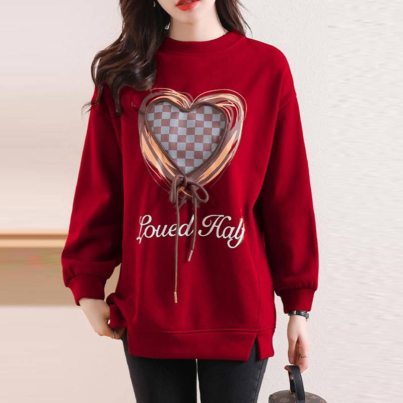 【秋冬現貨！ 】韓版印花長袖衛衣！ 材質柔軟舒適，很高級~品質可放心，不挑年齡身材！ 顯高顯腿長！ 售後有保障，可退換貨~